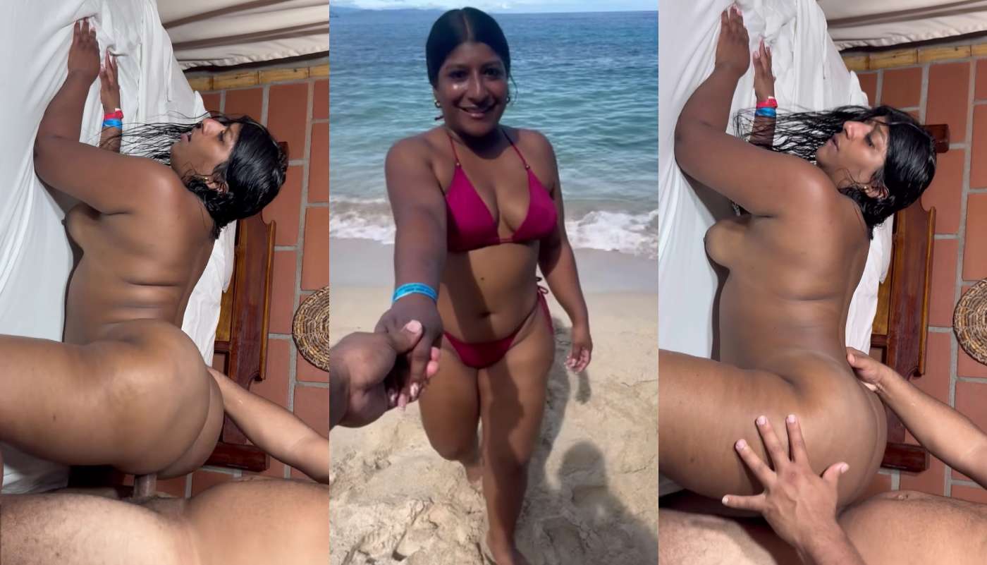 Desi Chubby Sexy Girlfriend Hotel Room Hard Doggy Style Fucked by Body Builder Lover