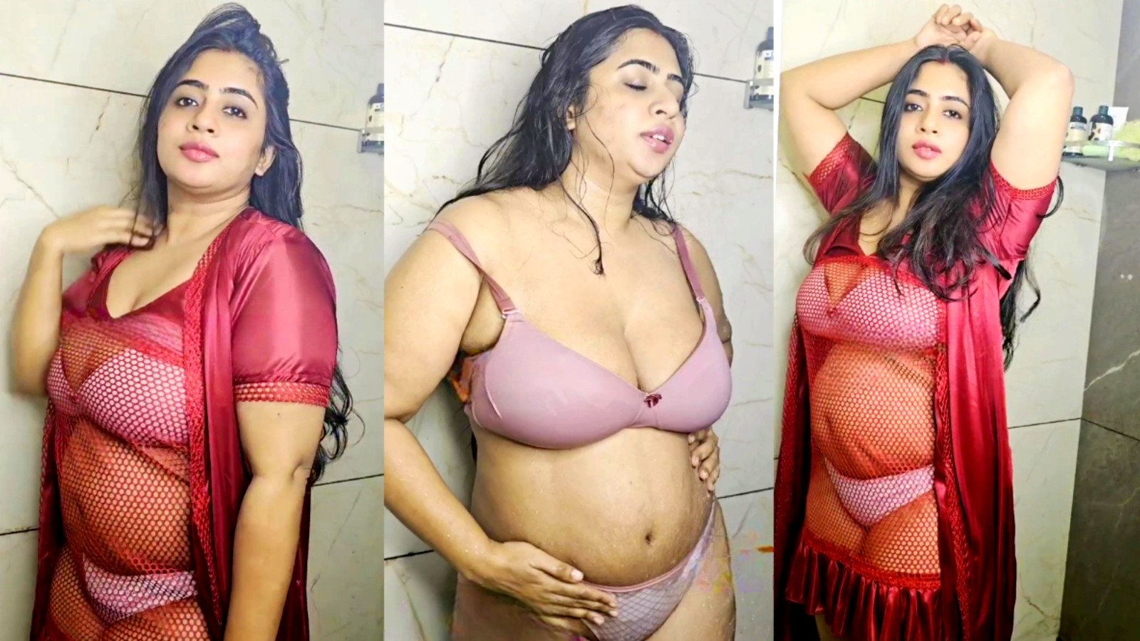 Mallu BBW MILF Nila Nambiar Bath App Content