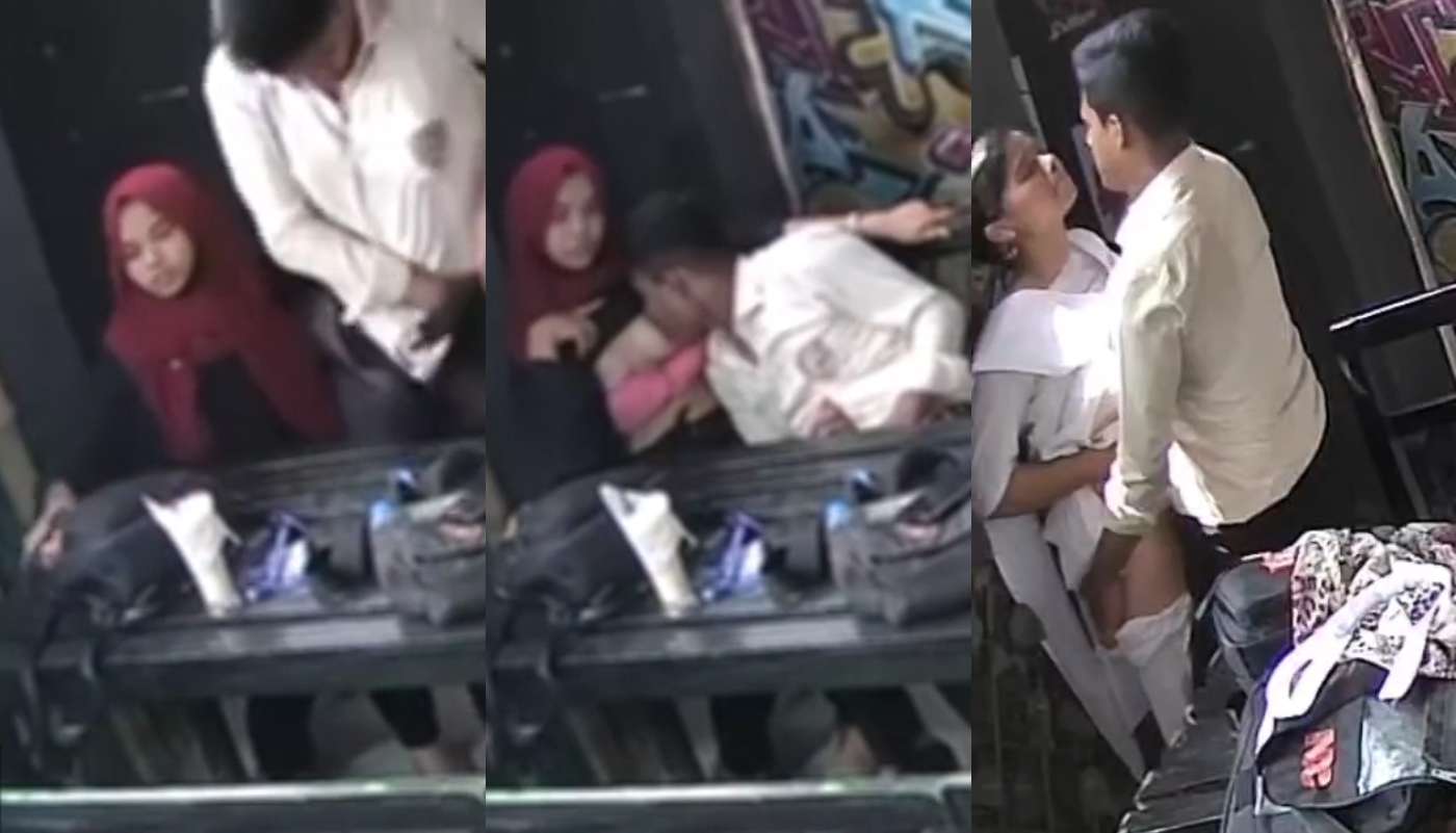 School Lover Hijab Girl Boob Sucking and Standing Fuck 2 Hidden Clips